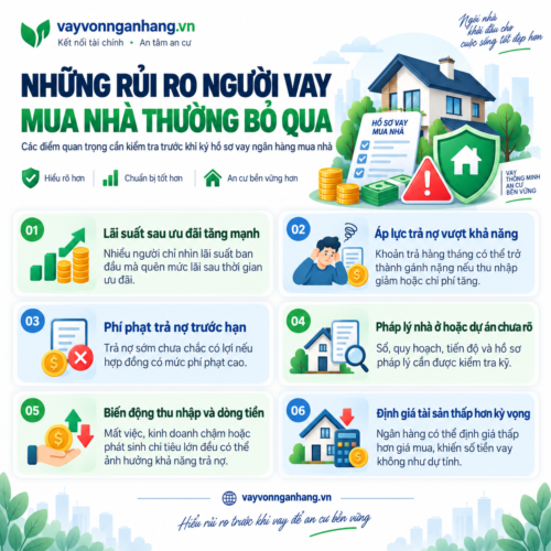 Những rủi ro người vay mua nhà thường bỏ qua