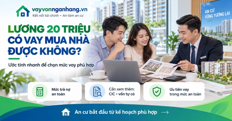 Lương 20 triệu có vay mua nhà được không?